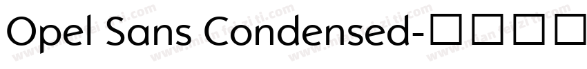 Opel Sans Condensed字体转换